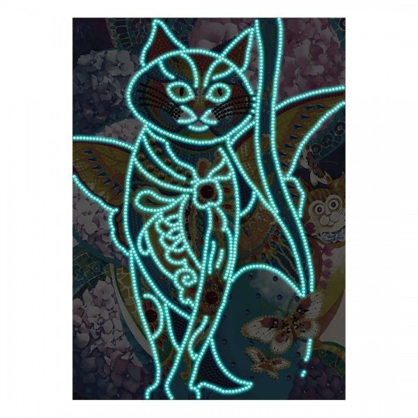 Cat Art | Glow in the Dark
