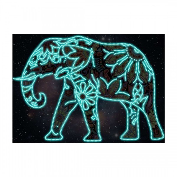 Elephant Art | Glow in the Dark