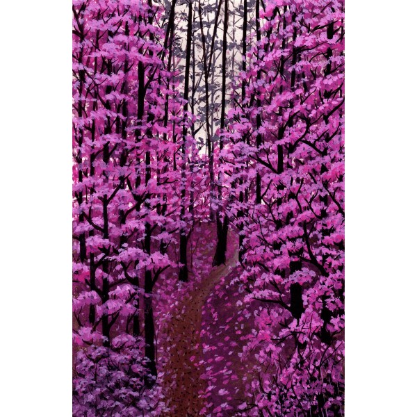 Purple Spring Trees