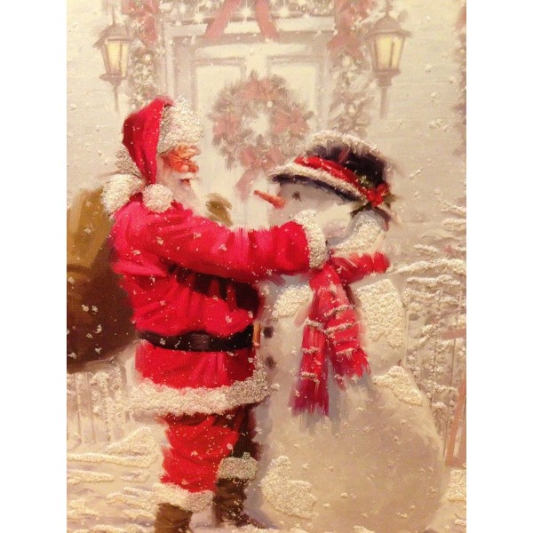 Santa Claus and the Snowman