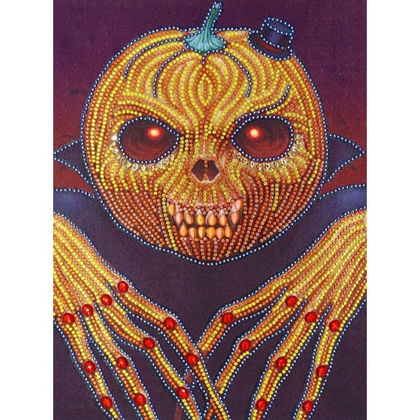 Creepy Pumpkin Man | 30 x 40 cm
