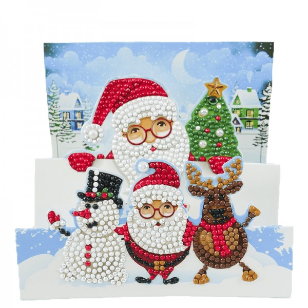 3D Christmas Card Christmas Family