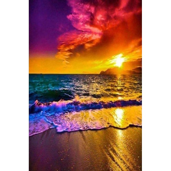Sunset Surf Beach Sea