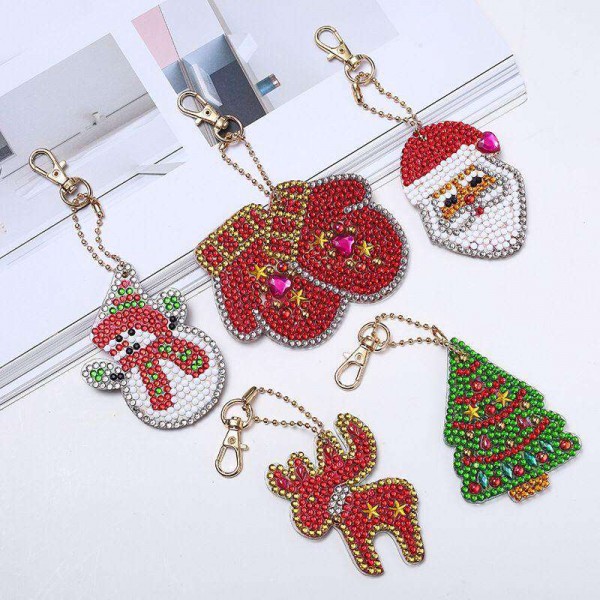 Keychains Christmas 5 pieces