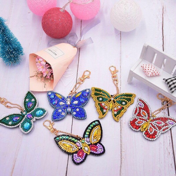 Keychains Butterfly 5 pieces