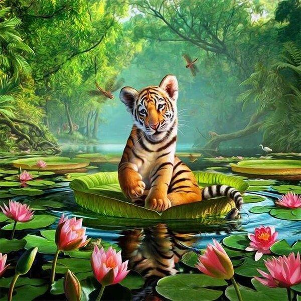 Tiger on the Water
