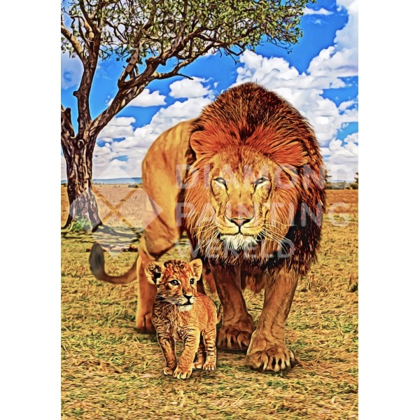 Lion and Cub | Exclusive Design