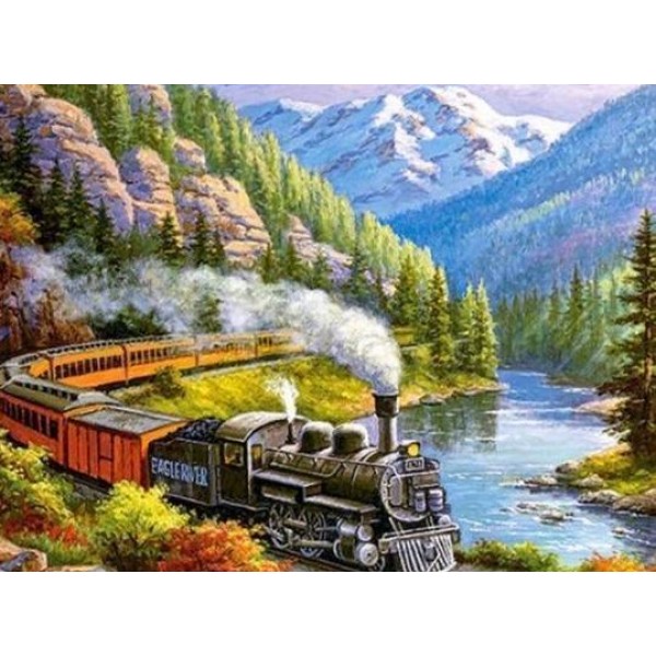 Locomotive in the Mountains
