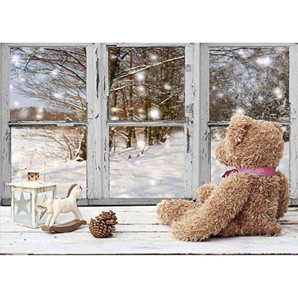Bear Looking at the Snow